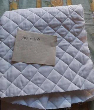 Scampolo cotone trapuntato 100x66