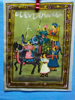 Pintura India sobre Seda
