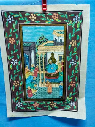 Pintura India sobre Seda