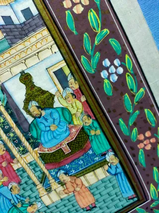 Pintura India sobre Seda