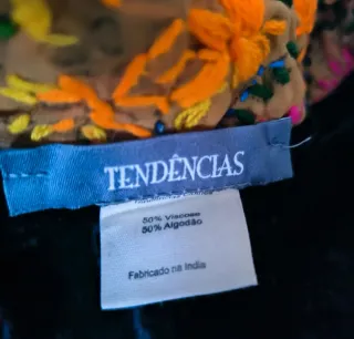 Kimono bordado y terciopelo interior talla única