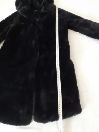 Cappotto donna pelliccia nero taglia S