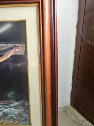 Lámina Cristo San Juan Cruz Enmarcada