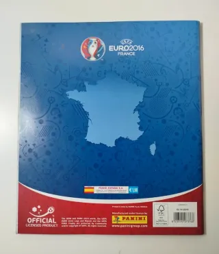 Álbum Euro 2016 France - Panini - Incompleto