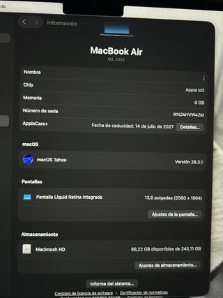 MacBook Air Negro