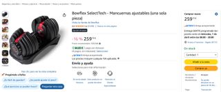 Mancuernas Ajustables Bowflex SelectTech 552i