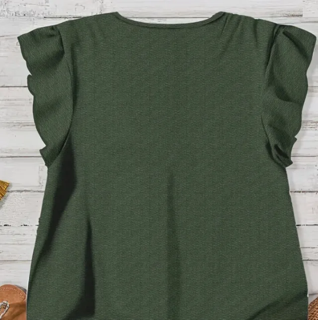 Blusa nueva sin etiqueta verde talla XL