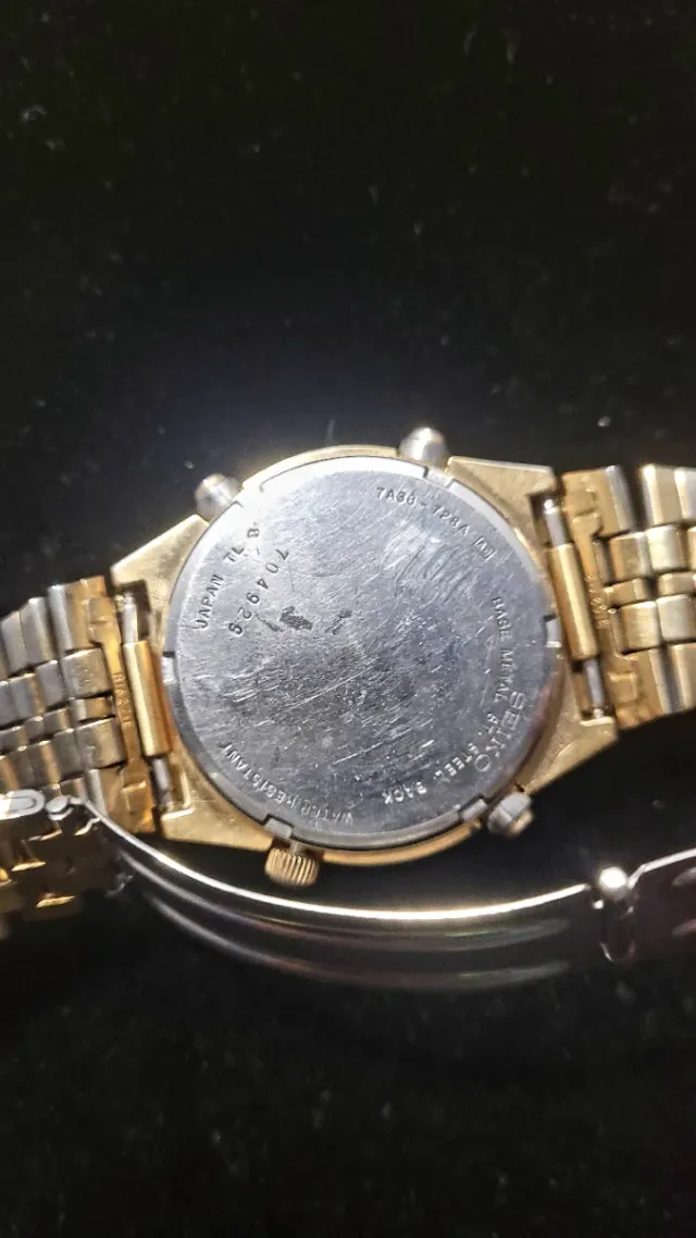 Reloj Seiko Quartz 7a38 Chronograph Vintage