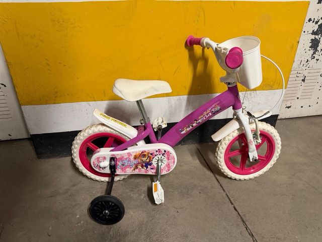 Bicicleta infantil rosa 3 años  La patrulla canina