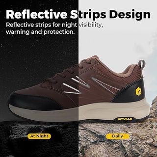 FitVille Zapatos Senderismo Anchos Impermeables