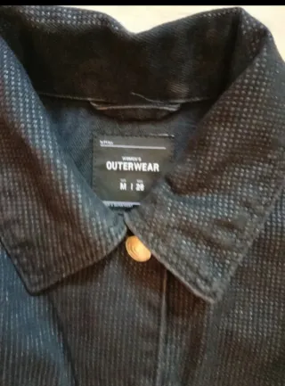Chaqueta tejana corta negra Talla M