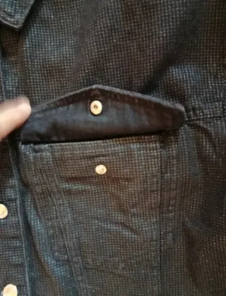 Chaqueta tejana corta negra Talla M