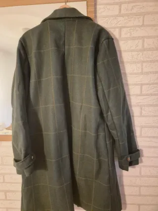 Abrigo de cuadros verde