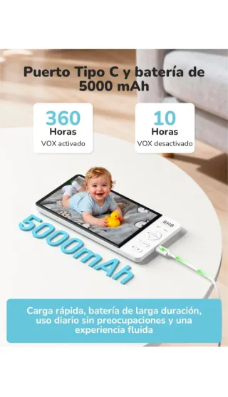 Monitor Bebé GHB ABM780 7 1080P HD