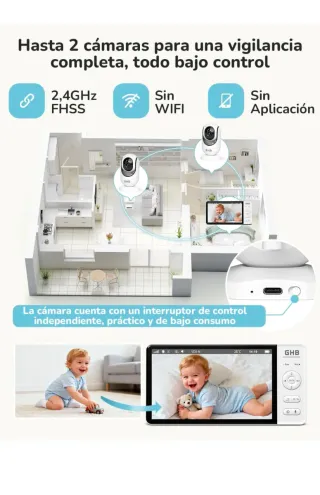 Monitor Bebé GHB ABM780 7 1080P HD