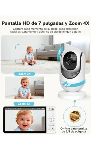 Monitor Bebé GHB ABM780 7 1080P HD