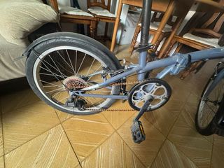 Bicicleta Plegable Azul