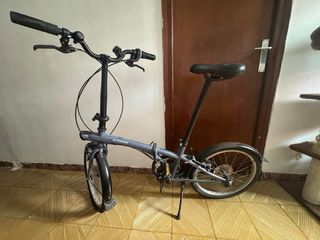 Bicicleta Plegable Azul