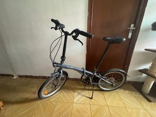 Bicicleta Plegable Azul