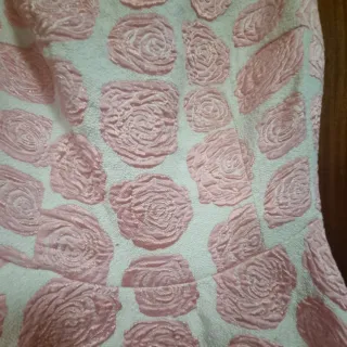 Vestido de vestir rosa y blanco mujer.