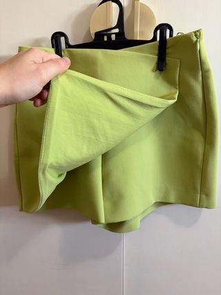 Falda pantalón Zara verde