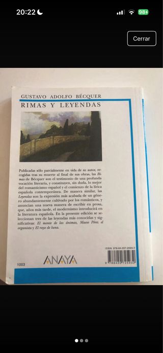 Rimas y Leyendas (Biblioteca Didactica Anaya) (...