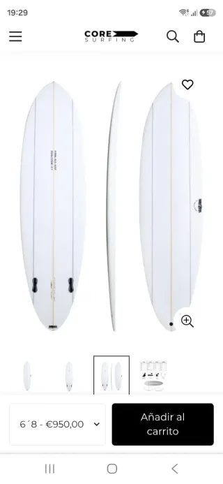 Tabla de surf JS BIG BARON 6'8"