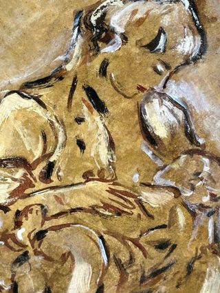 Quadro Antonio Asturi Madre e Bambino 1998