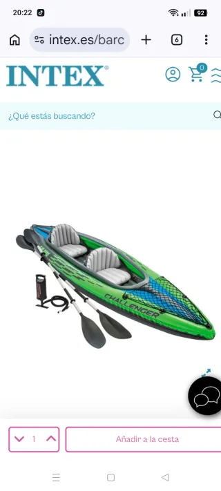 Kayak gonfiabile per 2 persone