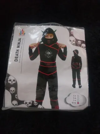 Disfraz Ninja Muerte Talla 10-12 años