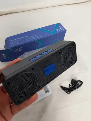Altavoz Bluetooth portátil potente bass USB