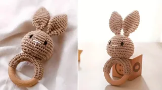 Sonajero crochet bebé