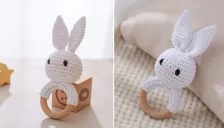 Sonajero crochet bebé