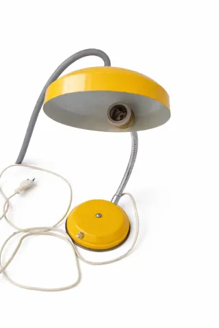 Lampara flexo vintage Años 70 amarilla