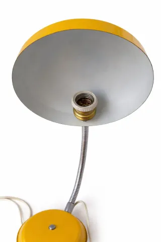 Lampara flexo vintage Años 70 amarilla