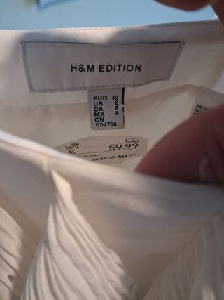 Falda H&M volantes blanca