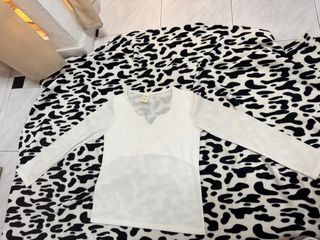 Camiseta blanca manga larga