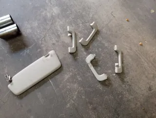 Parasoles y agarraderas Audi A4 B8 gris