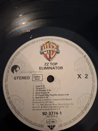 Vinilo ZZ Top - Eliminator