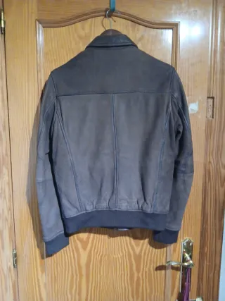 Cazadora Piel Massimo Dutti Talla S