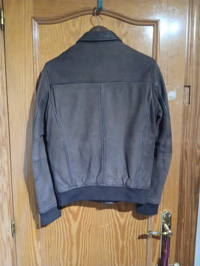 Cazadora Piel Massimo Dutti Talla S
