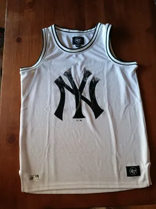 Camiseta 47 NY Yankees Talla M Blanca