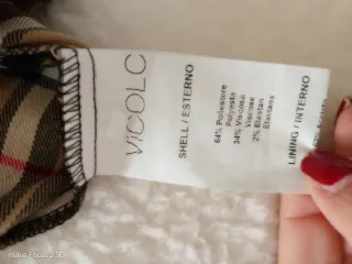 Gonna Vicolo tartan con zip