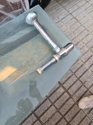 Encimera de cristal con lavabo