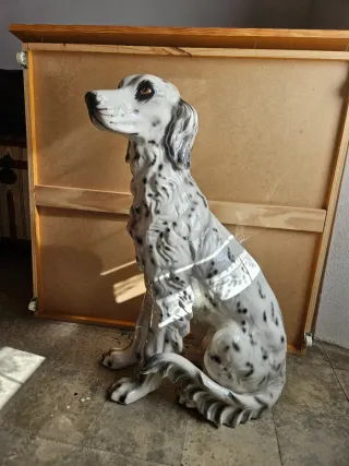 Figura Perro Dálmata Cerámica