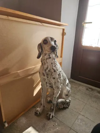 Figura Perro Dálmata Cerámica