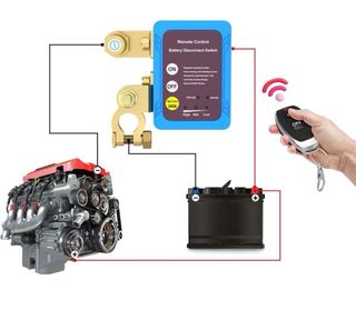 Desconectador Batería Coche 12V 240A Control Remot