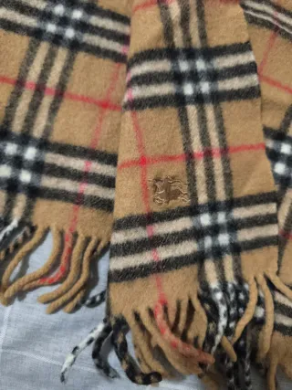 Bufanda Burberry Cachemira Beige Marrón