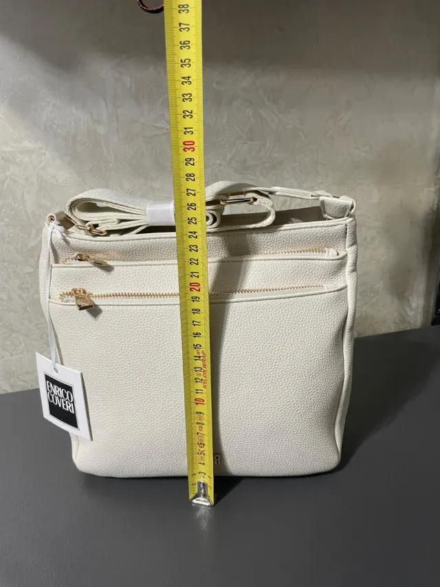Borsa Enrico Coveri beige chiaro donna nuova