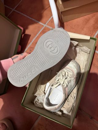 Scarpe Gucci Beige/Rosa Tg 37.5